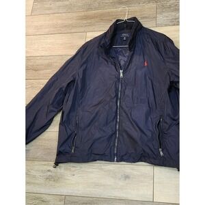 Polo by Ralph Lauren Navy Windbreaker with Red Pony Logo